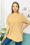 155256 Oversize Baskisiz Duz Tshirt